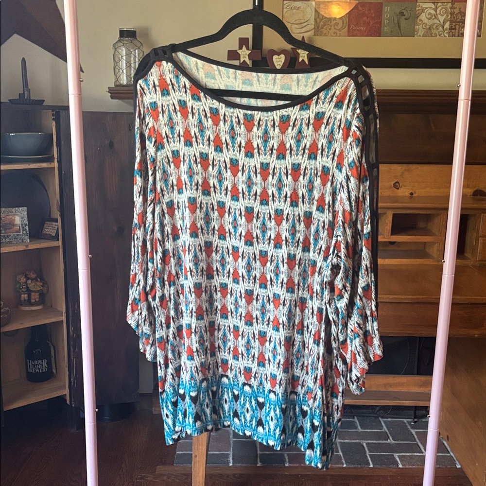 Patterned Women's Top - Multicolor